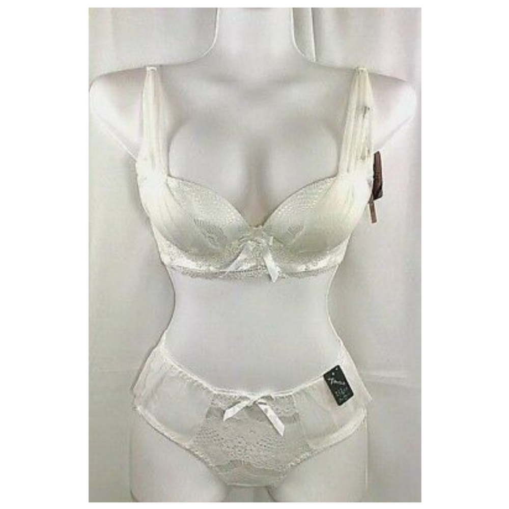 White Lace Panties Set 32B /M
